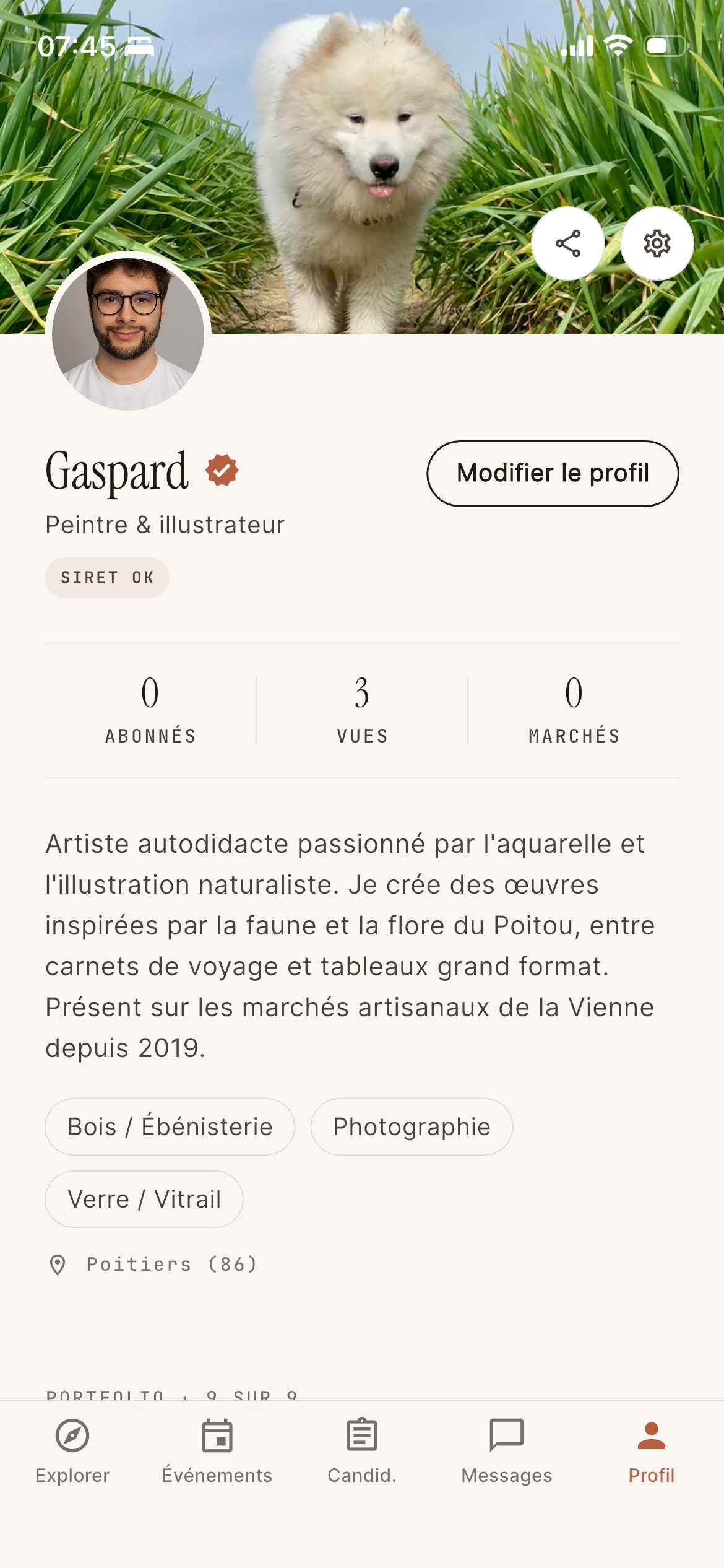 Profil artisan