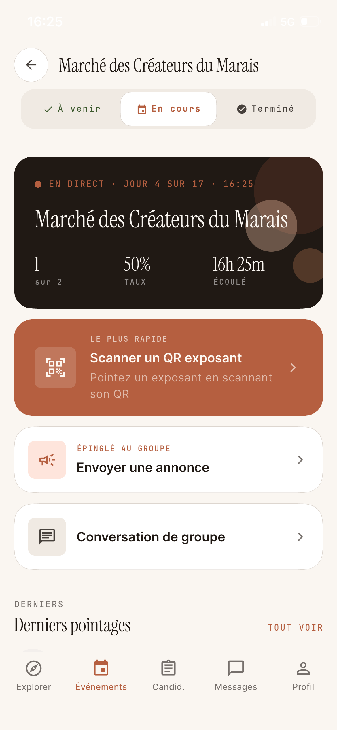 Gérer — Gérez vos événements et exposants en un écran